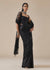 Black Embellished Ready Pleated Saree With Tikki Detailing