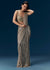 Gold Ready Pleated Sequin Net Saree with Blouse