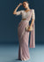 Lilac Ready Pleated Saree With Sequins And Moti Work