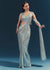 Mint Blue Ready Pleated Saree Set