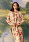 Pink Ready Pleated Saree with Embroidered Jacket