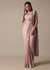 Chic Pink Ready To Wear Saree With Blouse