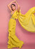 Citrus Ready To Wear Ruffle Saree With Multi-Color Floral Hand Embroidered Blouse
